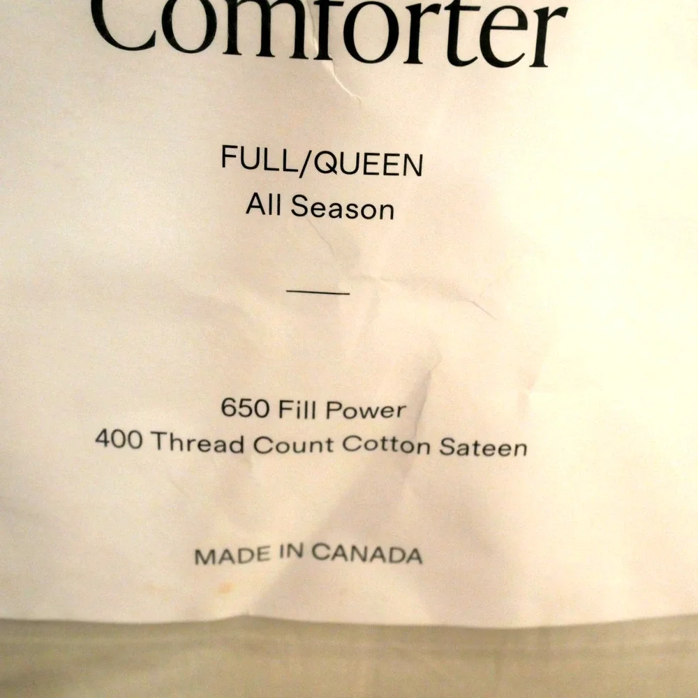 NEW Quince Full Queen  Duck Down Duvet Insert All Season Premium
